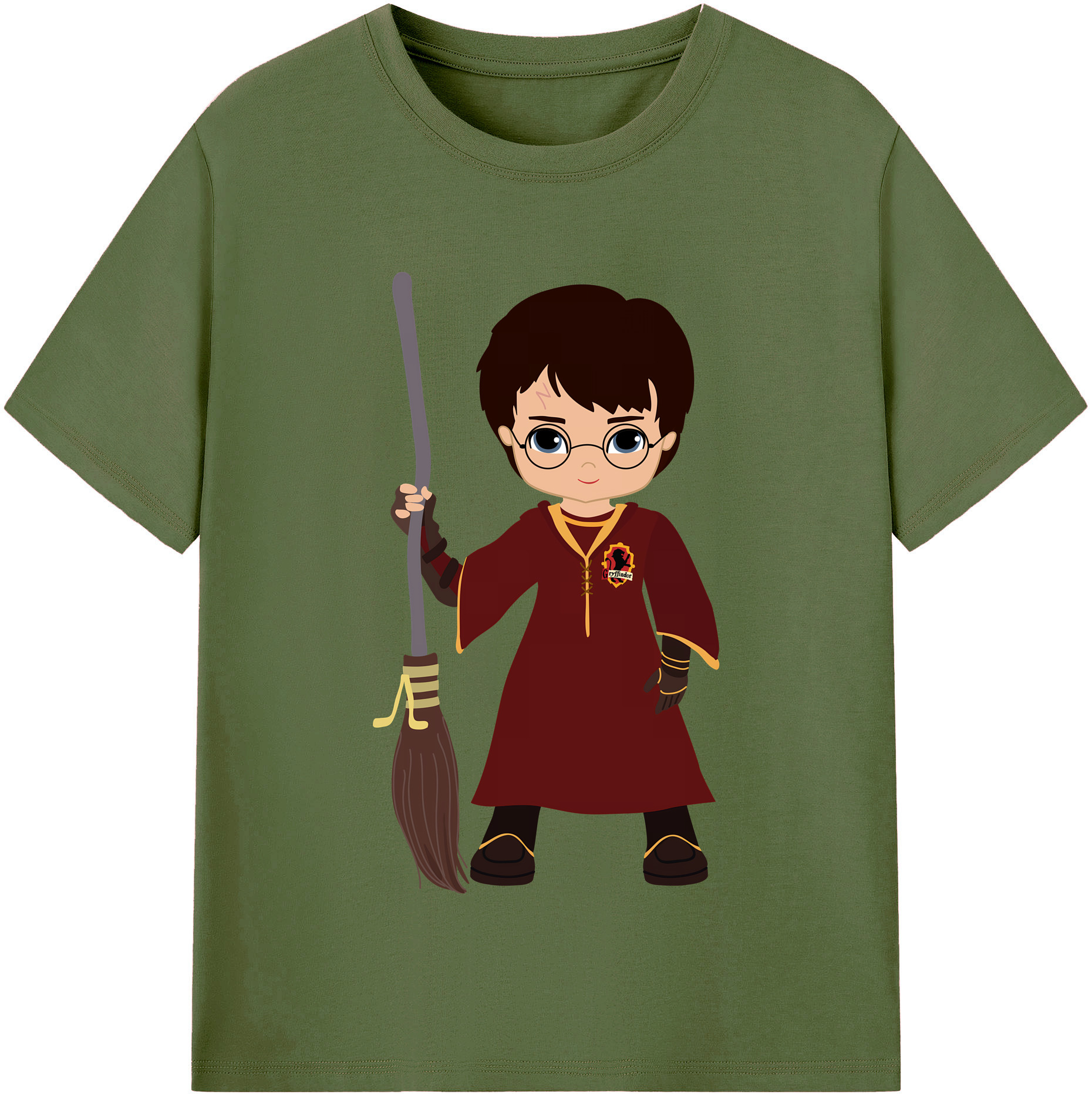 （画像用） Harry Potter ハリー・ポッターシリーズ 綿100％半袖Tシャツ（フロントプリント）